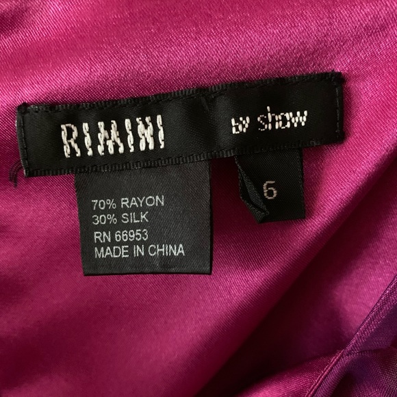 Rimini magenta dressy dress - size 6 - Picture 5 of 13